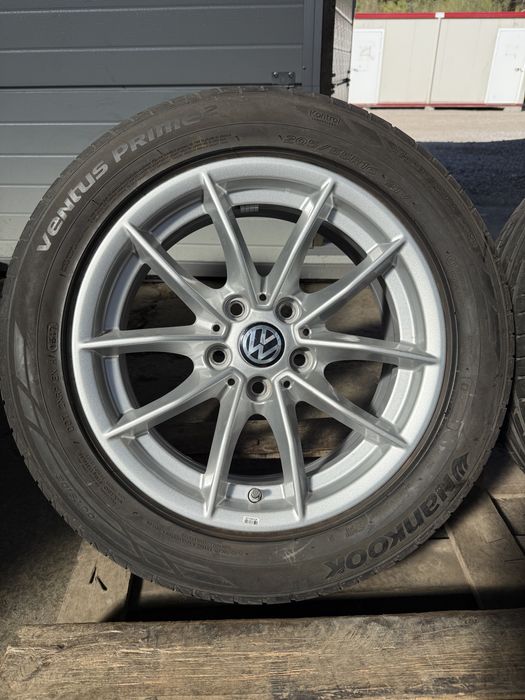# Jante aluminiu VW Golf Caddy Touran Passat Seat Skoda Audi cu anvelope de vara 205/55 R16
