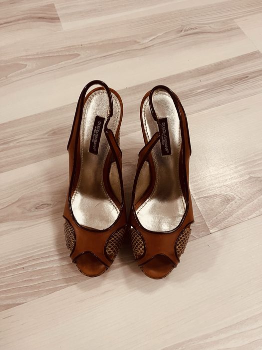Sandale Dolce & Gabbana Luxury – Piele Naturală & Python – Mărimea 36