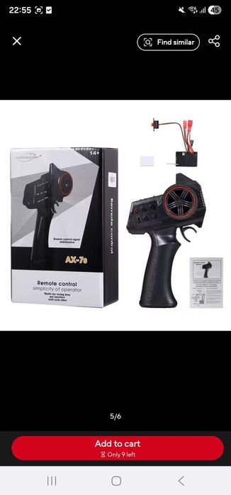 Vand telecomanda cu receiver 2 in 1 pentru automodele