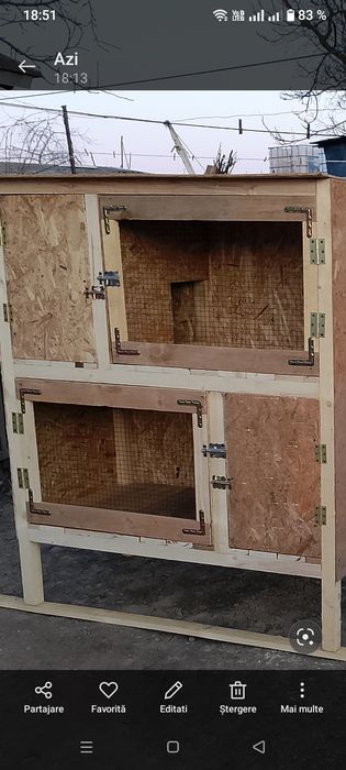 Vând cuști pentru iepuri