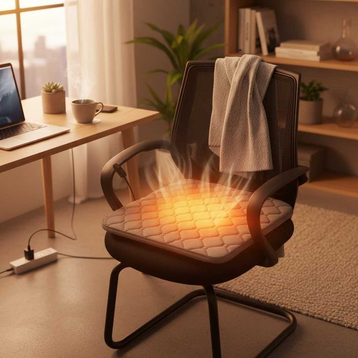 Perna electrica incalzire rapida USB pentru birou sau masina 45x45x3cm