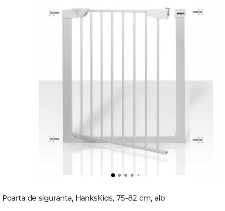 2x poarta siguranță copii- Alb - Jumbo