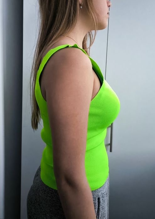 Maieu neon +cadou maieu OVS bumbac mercerzat nou S/12-13 ani
