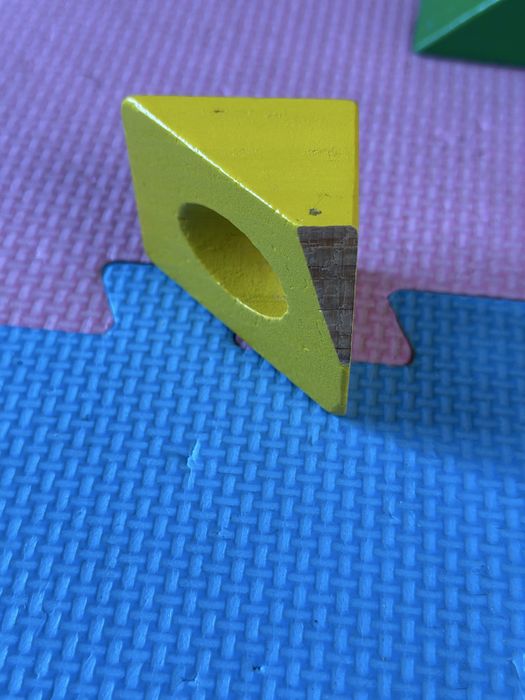 Tren lemn de stivuit Melissa & Doug si masinute Ikea, 18 luni+