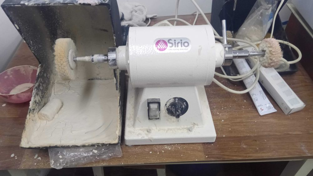 Motor lustruit PL160 Polizor cu 2 aparatori tehnica dentara