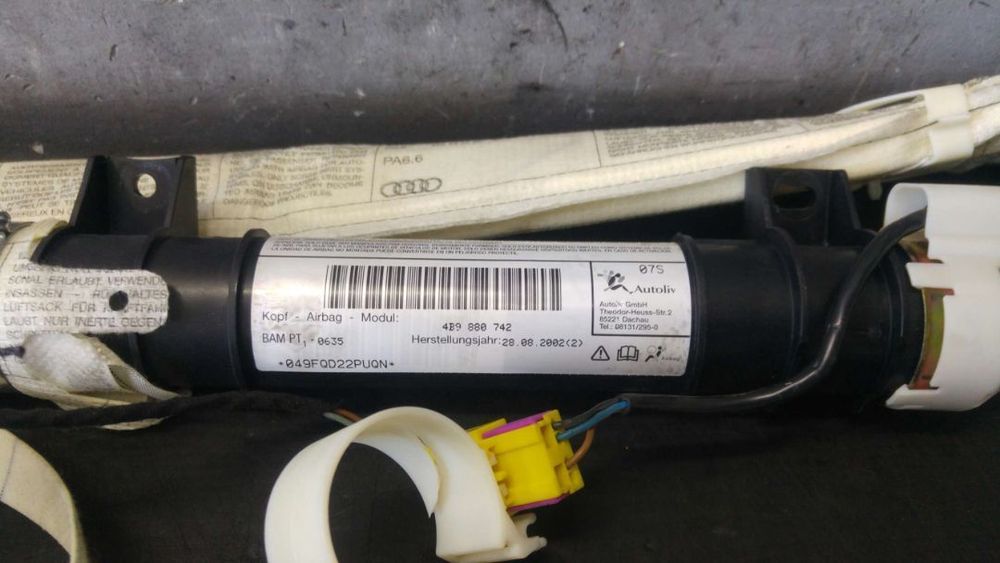 Airbag cortina dreapta audi a6 c5 4b2 break 4b9880742 565133266