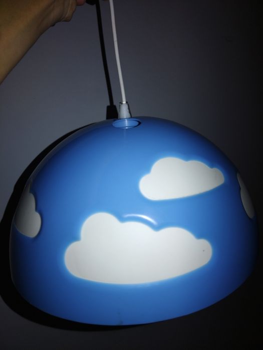 Vand lampa albastra ikea