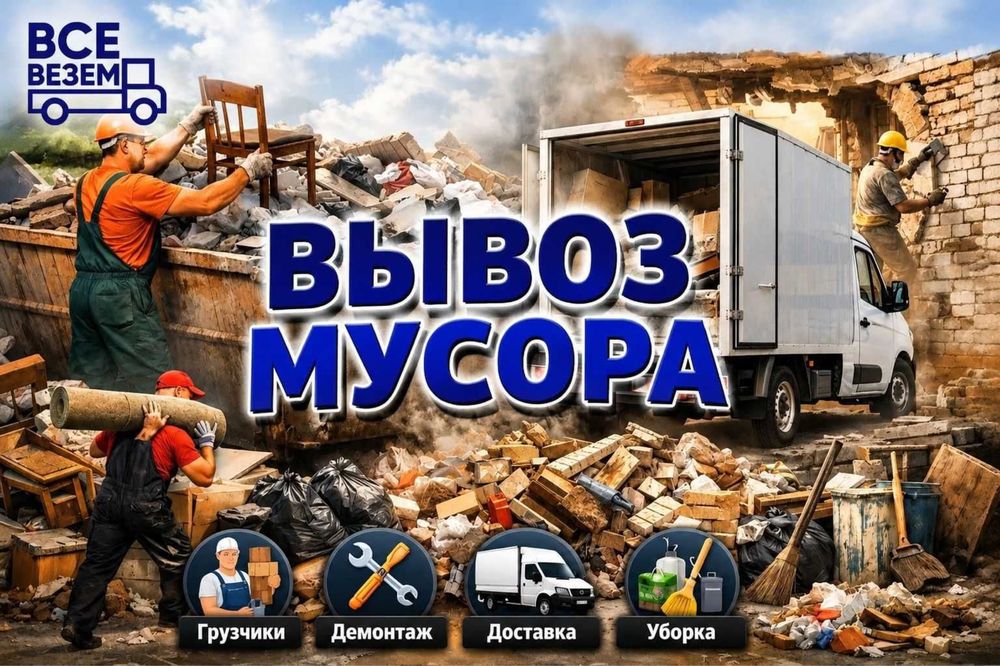 Вывоз мусора самовызов 24/7