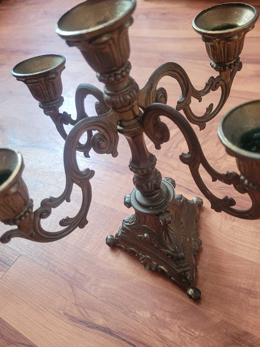 Месингов свещник - 5-раменен