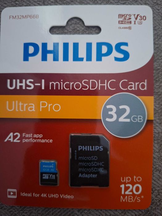 Philips microSDHC Card 32 GB ultra pro .