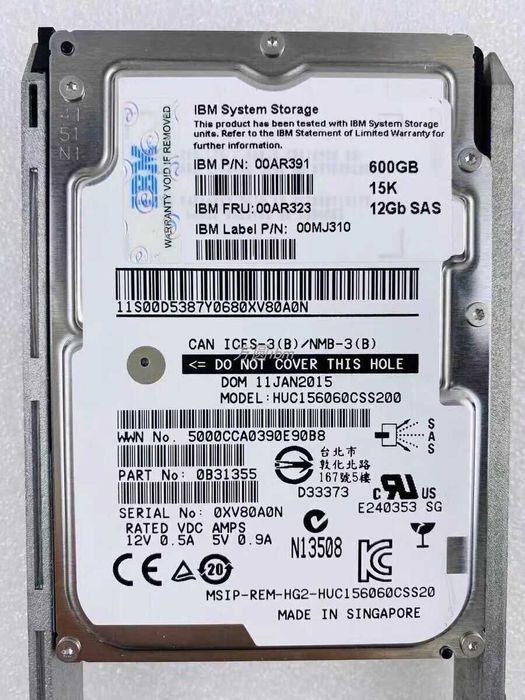 Hdd 3,5" Hard SERVER IBM 49Y1937 49Y1928 49Y1901 Seagate Cheetah 3.5 600GB 15000rpm 16MB SAS (ST3600057SS) 2.5" 900GB 10K 6Gbps 03T7739 savvio 10k.6