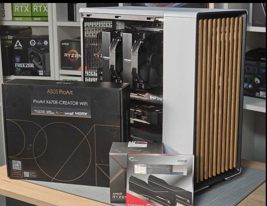 PC Workstation AI / Gaming Platform Ryzen 9 7950X + ASUS ProArt X670E / 32GB DDR5 6000 CL30