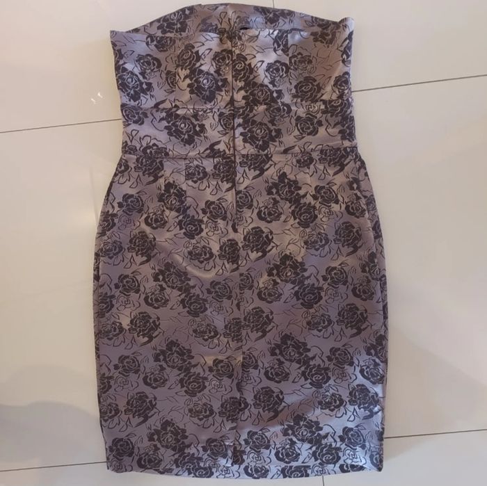 Кафява официална къса рокля с рози Orsay, НОВА, размер М