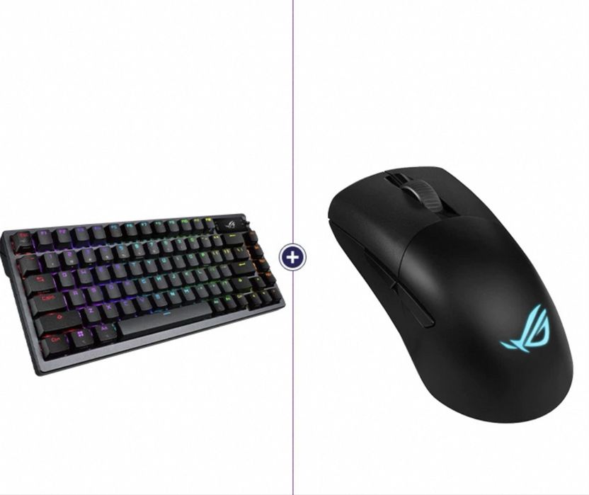 Комплект из Asus Rog Azoth extreme Asus rog Moon blade 2