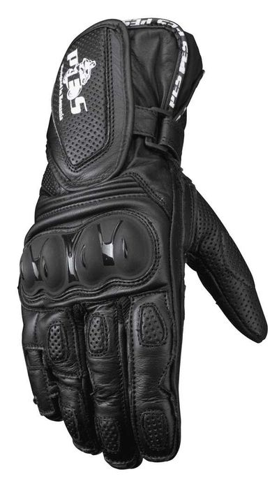 Mănuși Moto Piele Lungi PES cu Protecții TPU, Touchscreen, Negru