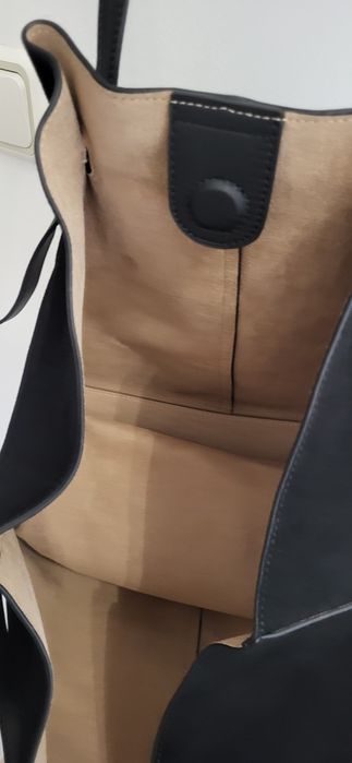 Италианска чанта естествен велур