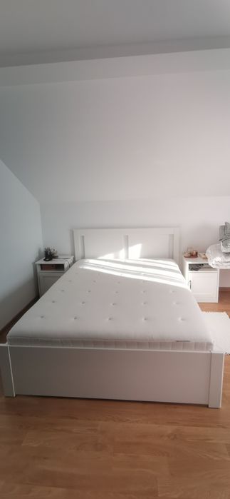 Pat și saltea 140 cm, Ikea