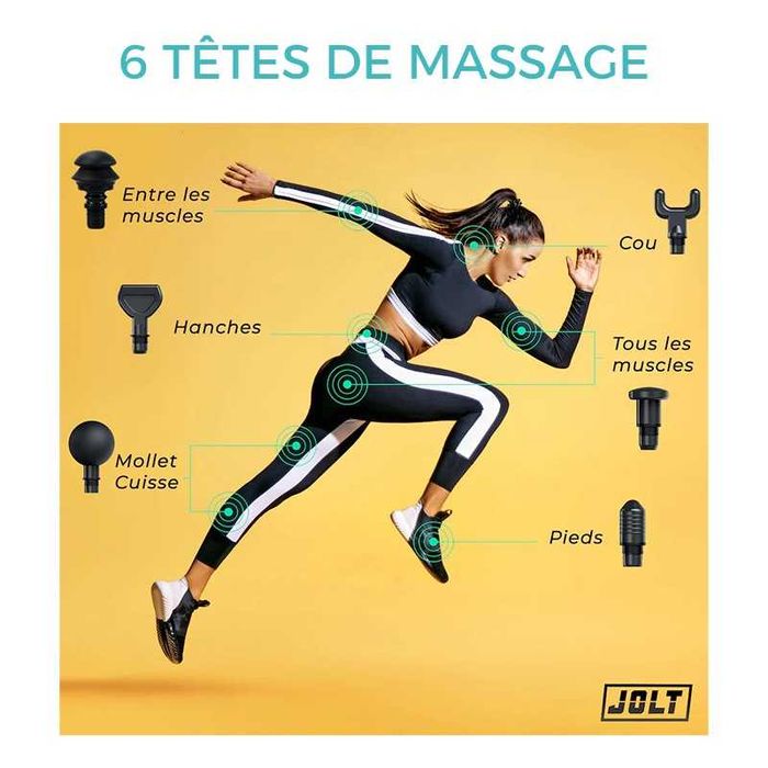 Pistol gun profesional de masaj JOLT