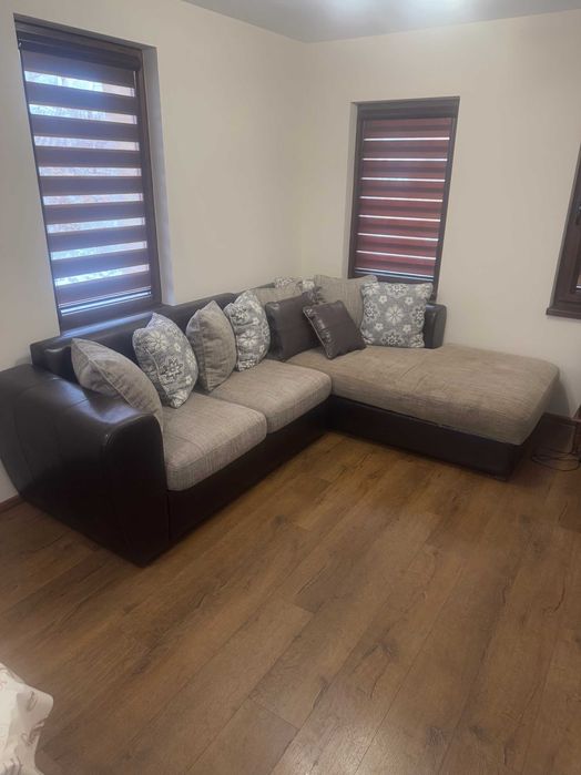 Голям  ъглов диван - разтегателен