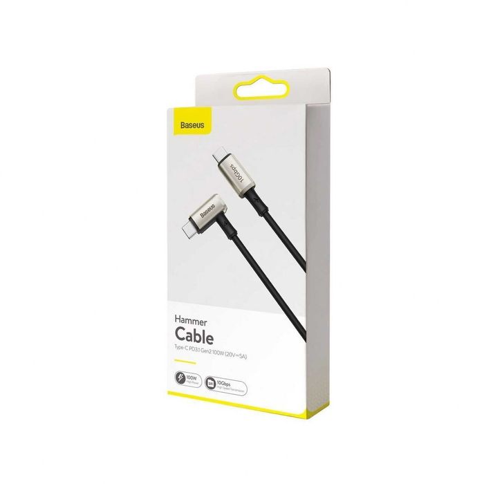 Cablu Baseus Hammer Type-C La Type-C PD Cu VOOC 4K la 60Hz 10Gbps 100w