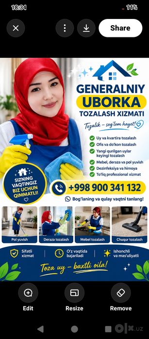 Uborka  Cleaning.Uz jamoasi
