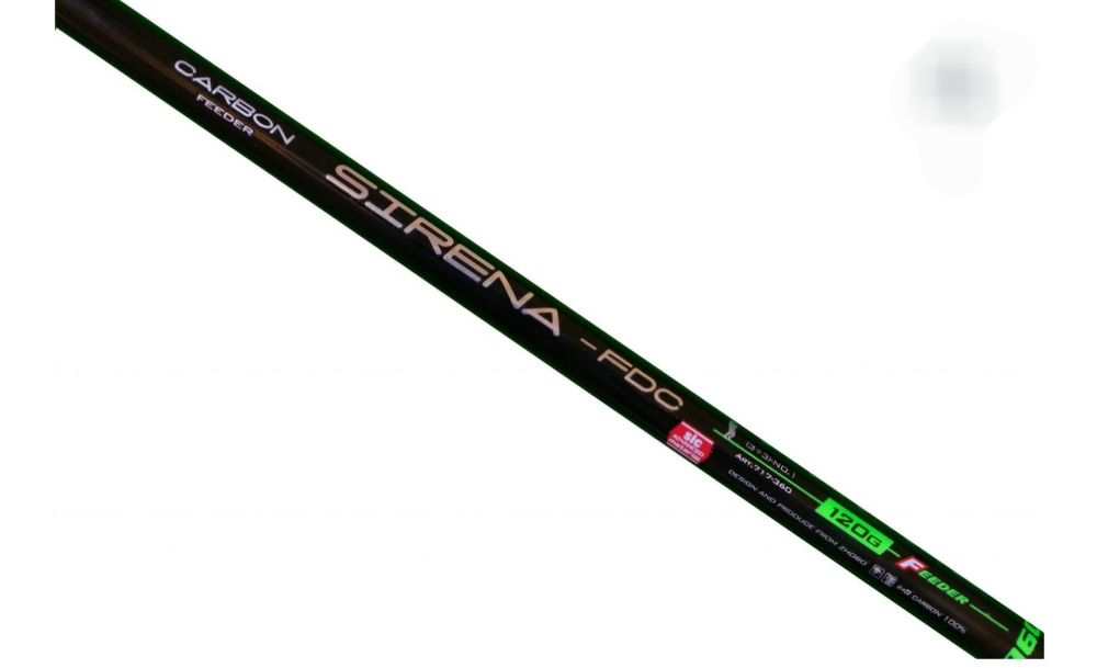 Set 2 Lansete Feeder 3,6 m, 120g, Diamant Alb, Sirena, carbon 100%