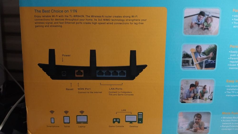 Wi-Fi роутер ТР- Link TL-WR 940 N