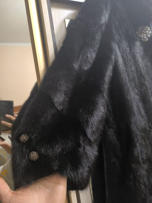 Шуба черный бриллиант 48/50