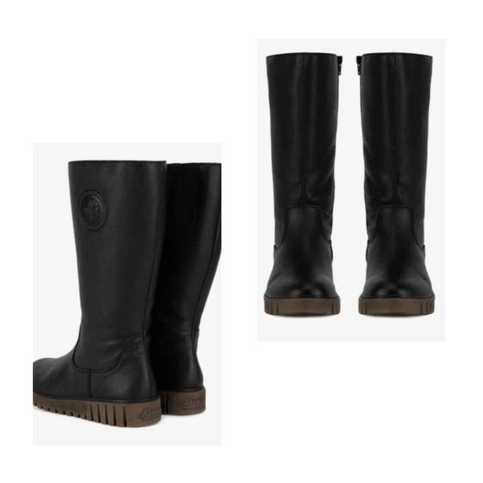 Кожени черни ботуши Rieker 40-41 номер