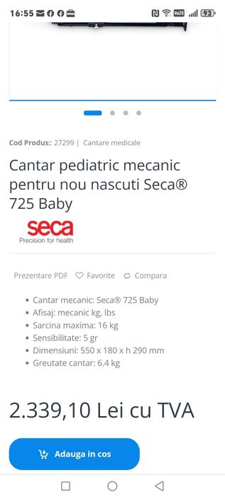 Cantar bebeluși SECA medical profesional