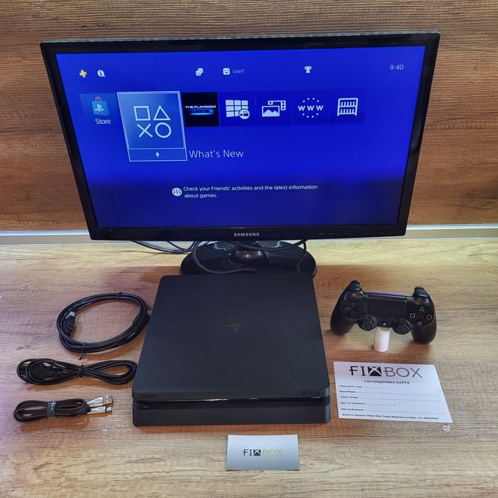 Playstation 4 Slim 500gb с гаранция 6 медеца PS4 Roblox Fortnite