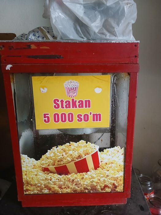 Popkorn aparag holati orta 2 ta qozoni bor