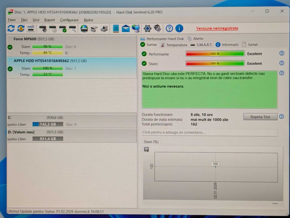 Hard Disk Laptop Hgst, 1TB, SATA 2.5"