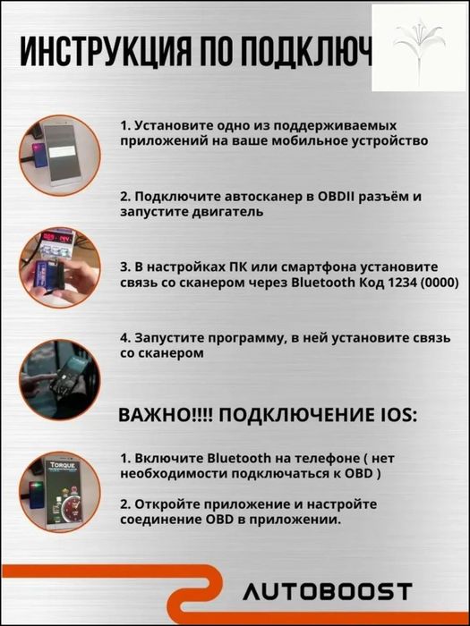 Авто сканер ELM 327 V 2.1