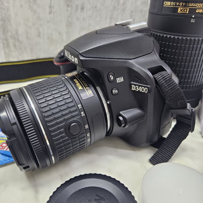 Kit Foto Nikon D3400 Nikkor 70-300 Nikkor 18-55 Zeus Amanet Vitan 4769