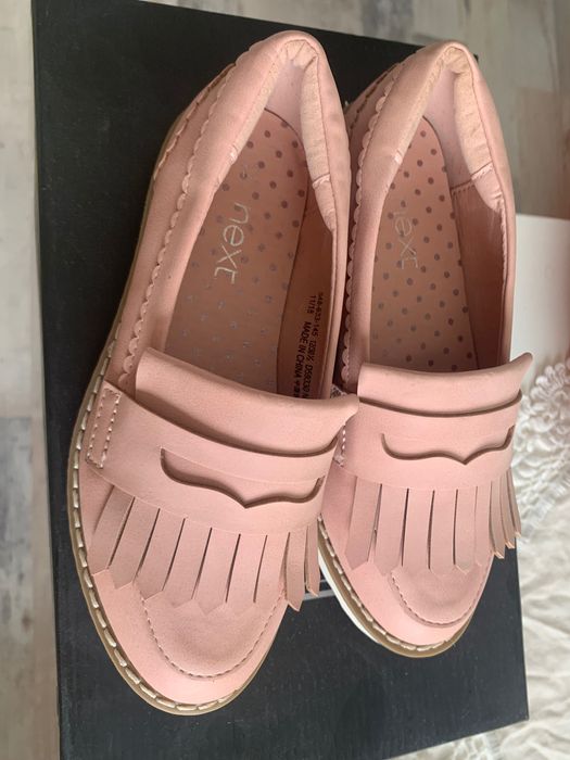 Розови пантофи с ресни Next за момиче