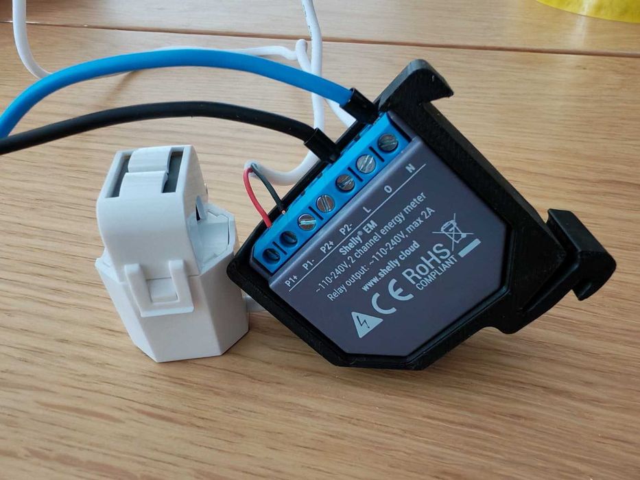 Shelly EM energy meter cu control contactor
