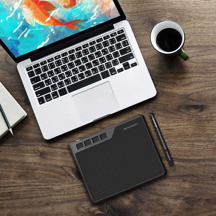 GAOMON S620 графичен таблет с писалка и 4 бутона
