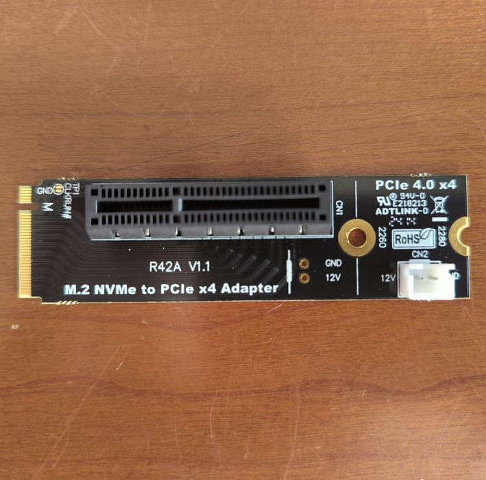 Райзер m.2 на PCIe 4.0 x4