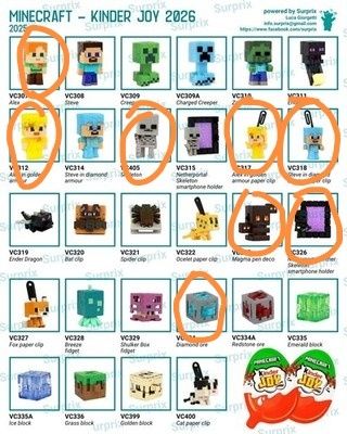 Киндер джой игрушки майнкрафт.  Minecraft
