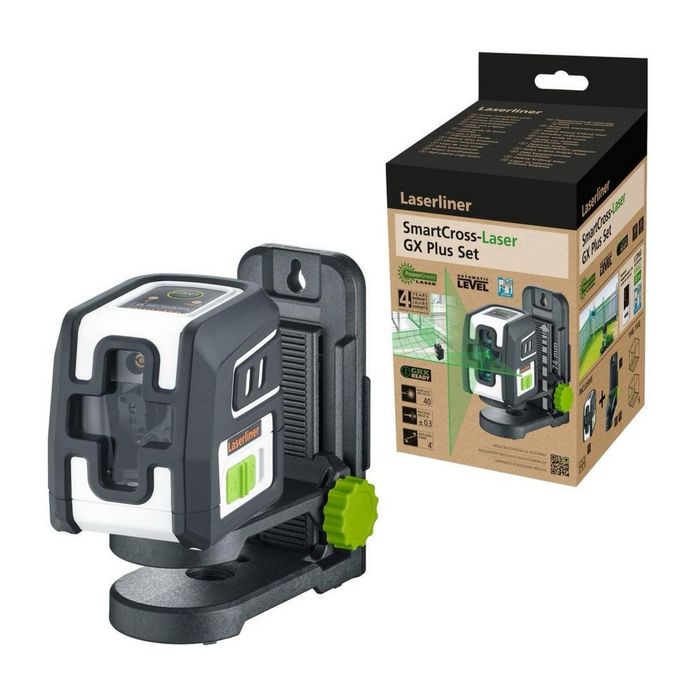 Зелен линеен лазерен нивелир Laserliner SmartCross-Laser GX set - 40м