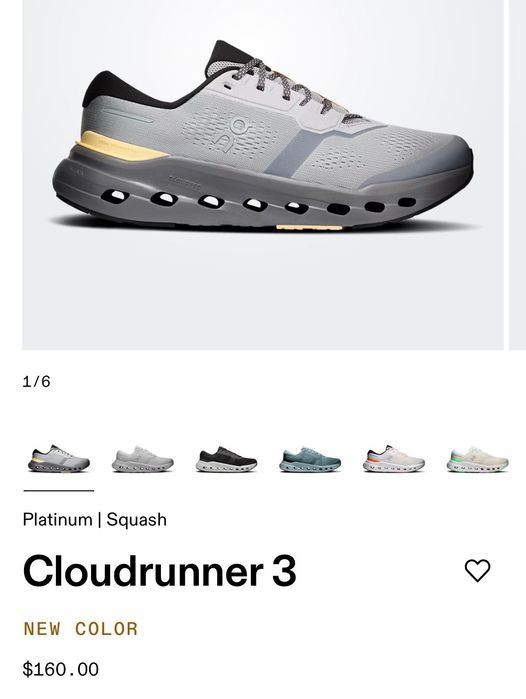 Продам кроссовки новые Cloudrunner 3