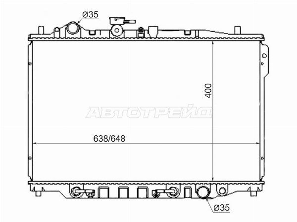 Радиатор Mazda Capella