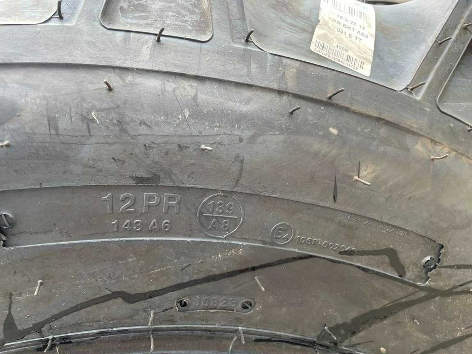 Anvelope noi de tractor spate cu 12Pliuri 16.9-28 Cauciucuri BKT