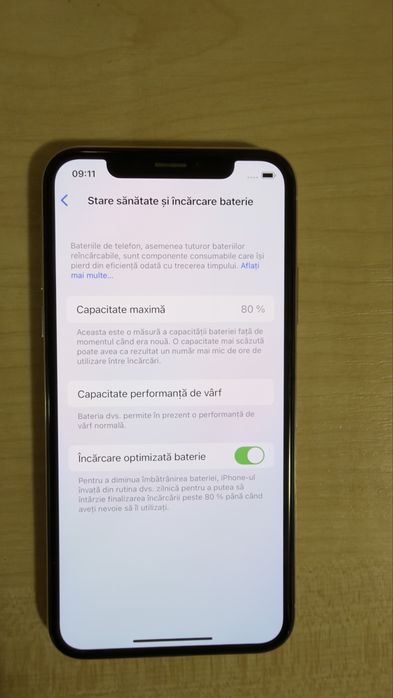 Iphone X  capacitate stocare 64GB