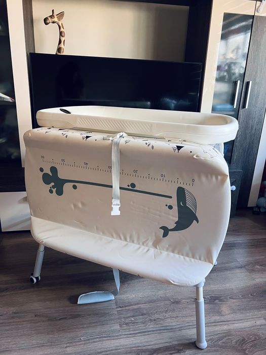 Cangaroo Garda 2в1 бебешка вана с повивалник, стойка, дигитален термометър!