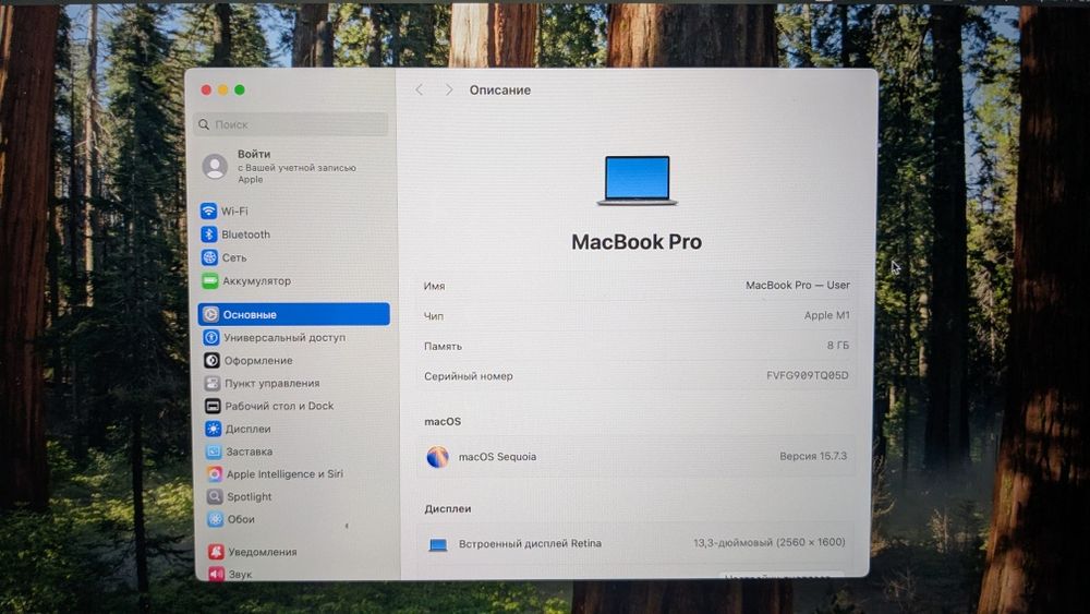 Macbook pro 13 2020 M1