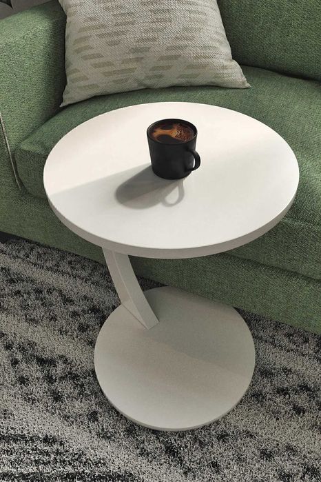 Подвижна помощна масичка за дневна/ хол с колелца, холна маса