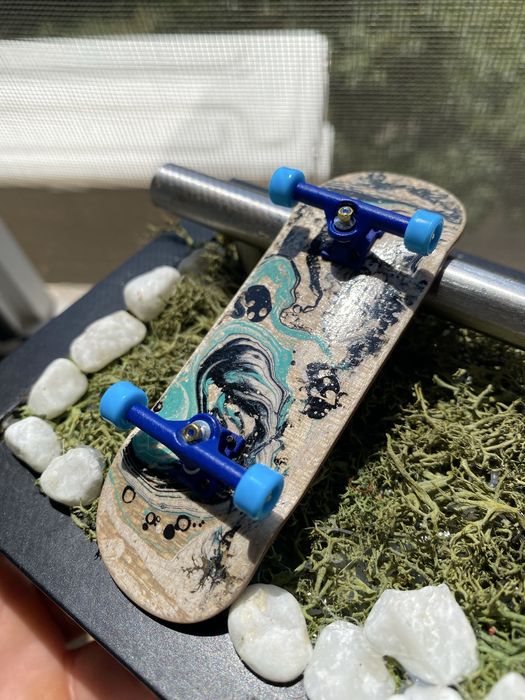 Fingerboard din lemn(albastru)