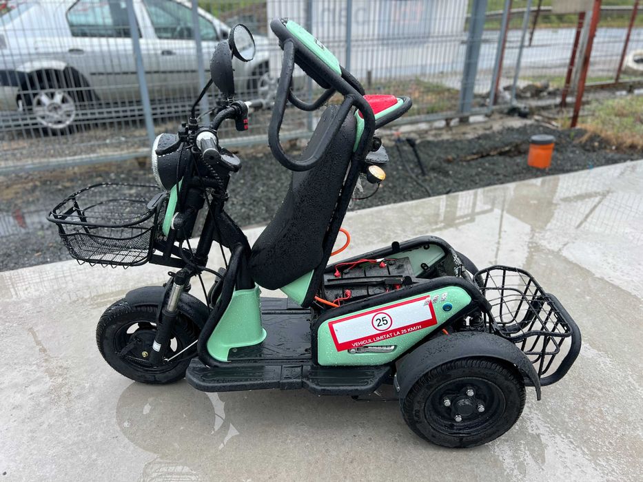 Triciclu electric nou THOR TRIXY2 rosu verde 600W